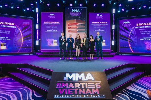 PNJ nhận giải thưởng tại MMA Smarties Việt Nam 2023