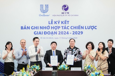 Unilever Việt Nam cùng Viện Pasteur TPHCM tiếp tục ký kết hợp tác giai đoạn 2024-2029