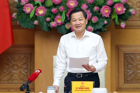 Phó Thủ tướng Chính phủ Lê Minh Khái chủ trì cuộc họp Ban Chỉ đạo điều hành giá ngày 11/10 - Ảnh: VGP.