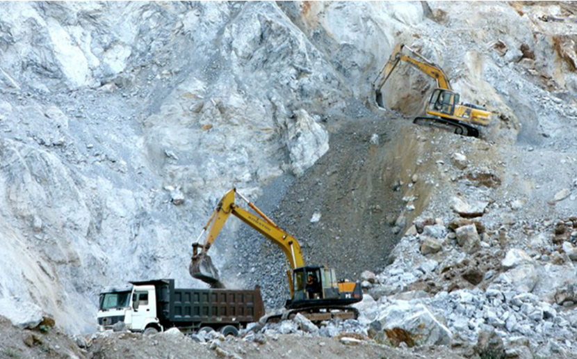 Một mỏ khai thác đất hiếm tại Yên Bái - Ảnh Báo Yên Bái.