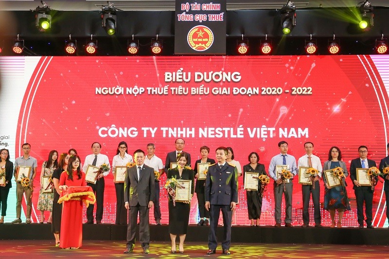 Nestlé Việt Nam được nhận bằng khen từ Bộ Tài chính, nhờ những đóng góp cho kinh tế - xã hội và ngân sách nhà nước.