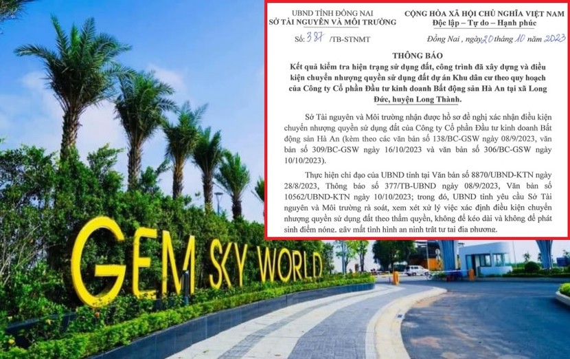 Hơn 2.300 thửa đất tại Gem Sky World đủ điều kiện chuyển nhượng.