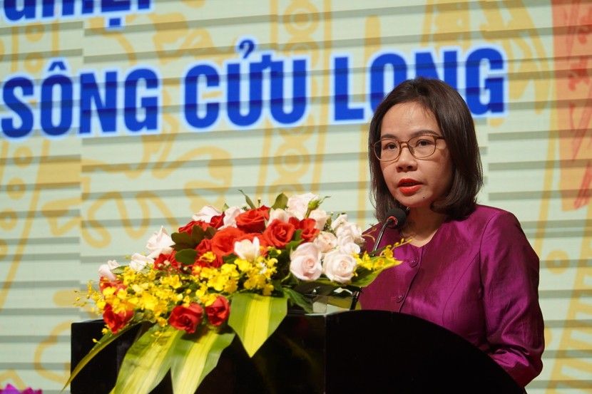 Bà Hà Thu Giang - Vụ trưởng Vụ Tín dụng các ngành kinh tế - Ngân hàng Nhà nước.