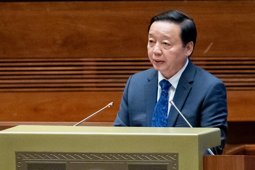 Phó Thủ tướng Trần Hồng Hà trả lời chất vấn trước Quốc hội sáng 6/6. Ảnh: Media Quốc hội