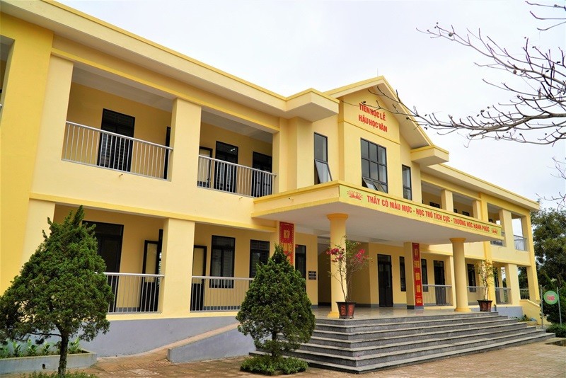Công trình nhà học 2 tầng Trường THCS Hà Linh